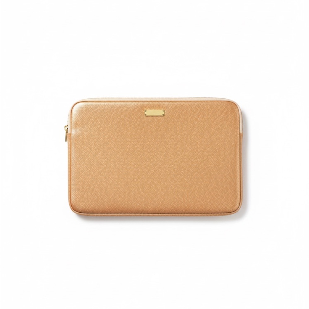 02# Kate Spade 13” Shimmering Rose Gold Laptop Sleeve